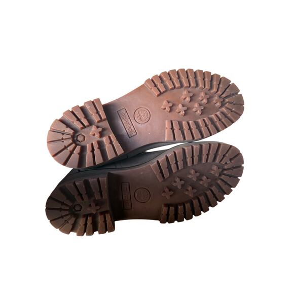 Timberland Women’s Gray Chelsea Boots with Red Elastic Size 8.5 - Picture 6 of 8